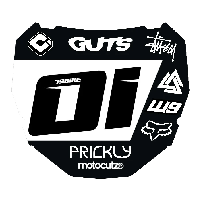 CUSTOM ODI NUMBER PLATE DECAL