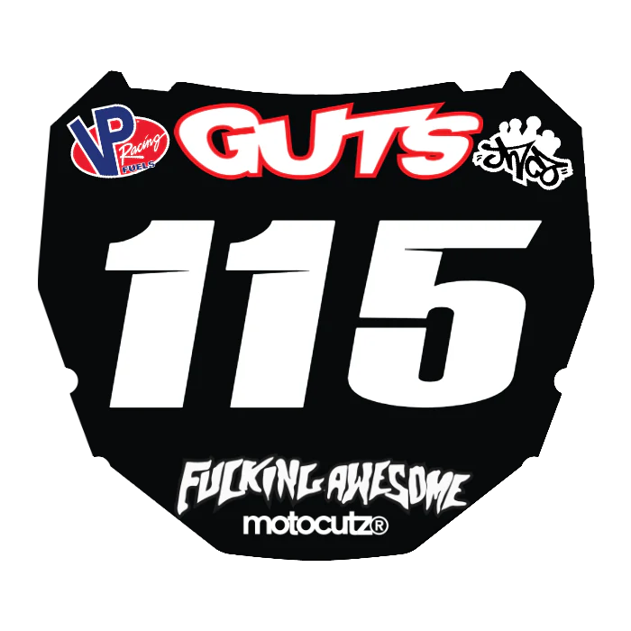 CUSTOM ODI NUMBER PLATE DECAL
