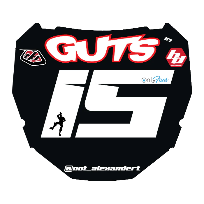 CUSTOM ODI NUMBER PLATE DECAL