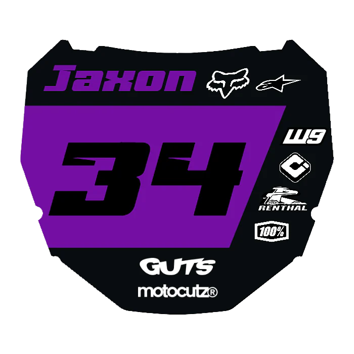 CUSTOM ODI NUMBER PLATE DECAL