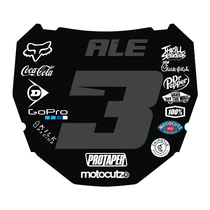 CUSTOM ODI NUMBER PLATE DECAL