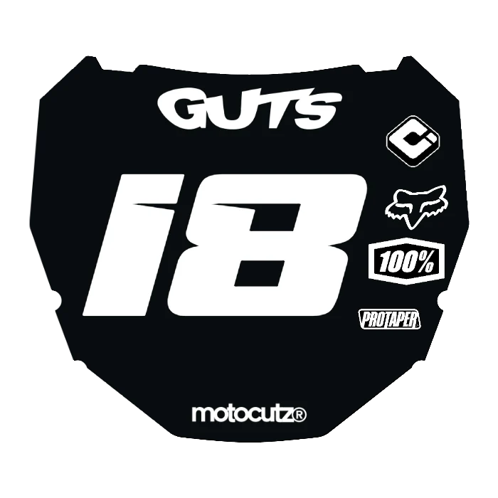 CUSTOM ODI NUMBER PLATE DECAL