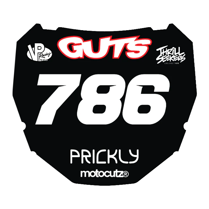 CUSTOM ODI NUMBER PLATE DECAL