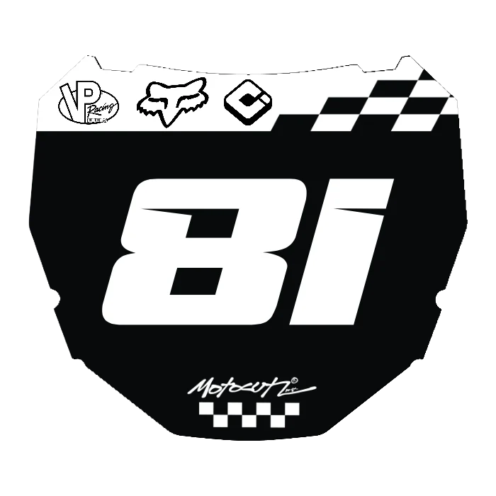 CUSTOM ODI NUMBER PLATE DECAL