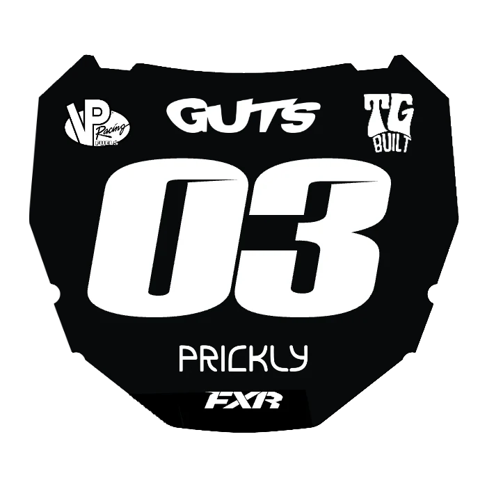 CUSTOM ODI NUMBER PLATE DECAL