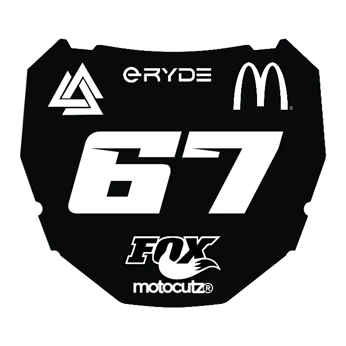 CUSTOM ODI NUMBER PLATE DECAL