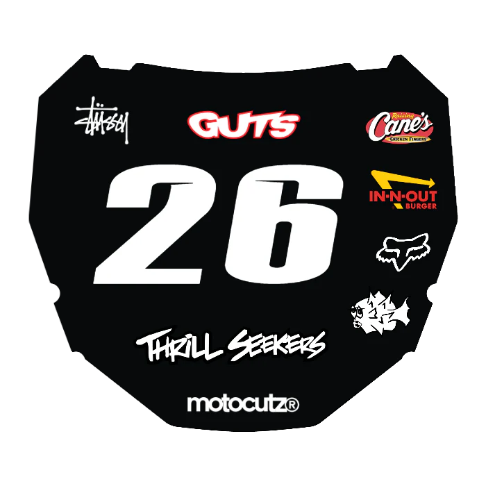CUSTOM ODI NUMBER PLATE DECAL