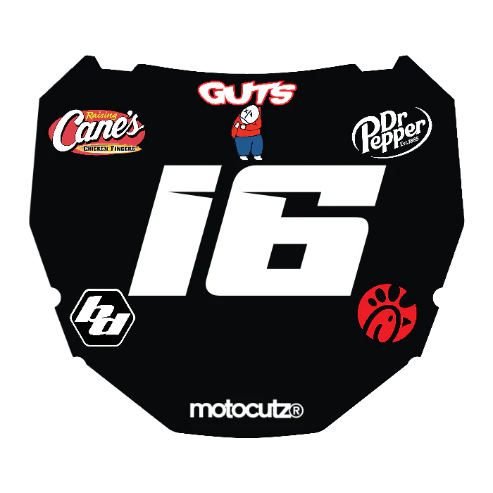 CUSTOM ODI NUMBER PLATE DECAL