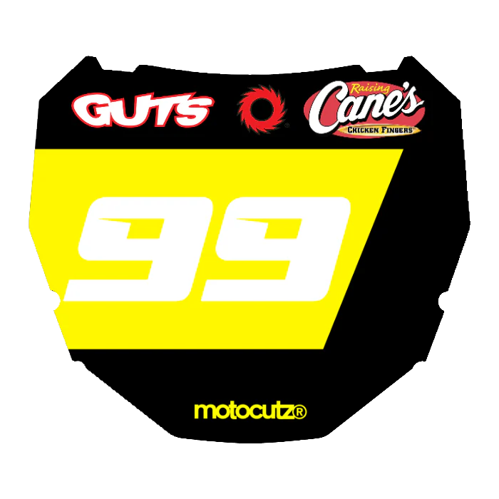 CUSTOM ODI NUMBER PLATE DECAL