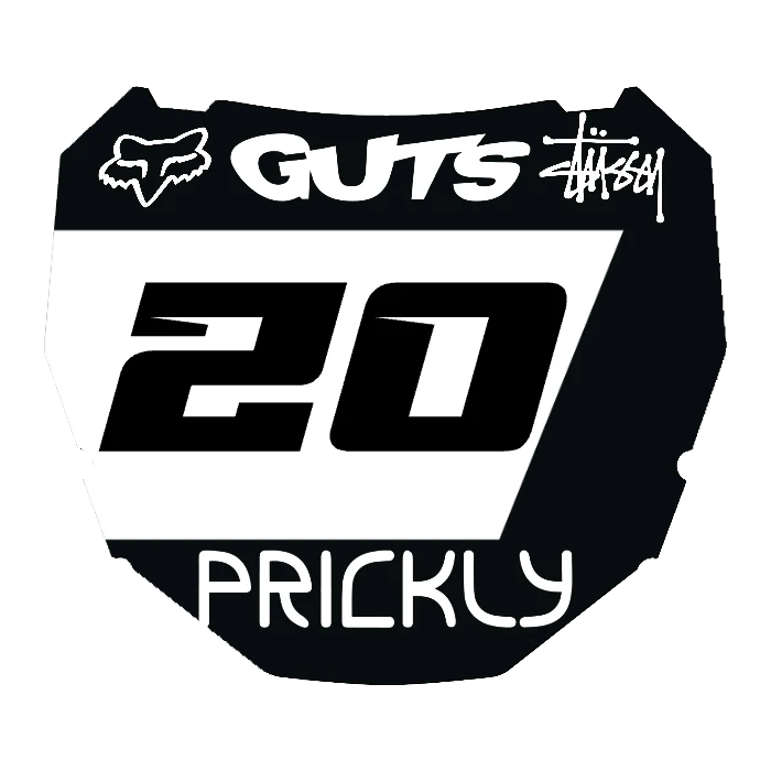 CUSTOM ODI NUMBER PLATE DECAL