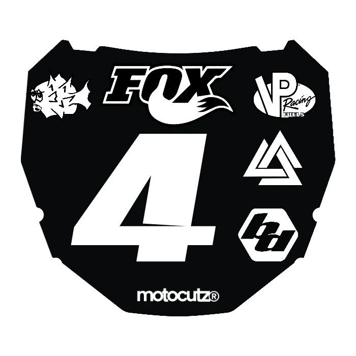 CUSTOM ODI NUMBER PLATE DECAL