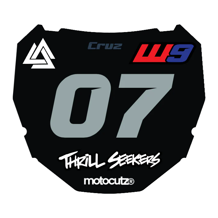 CUSTOM ODI NUMBER PLATE DECAL