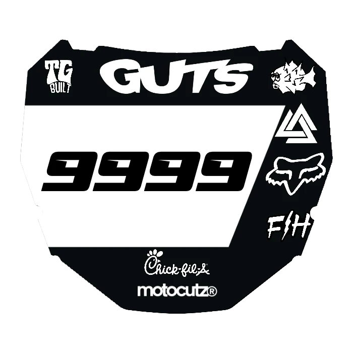 CUSTOM ODI NUMBER PLATE DECAL