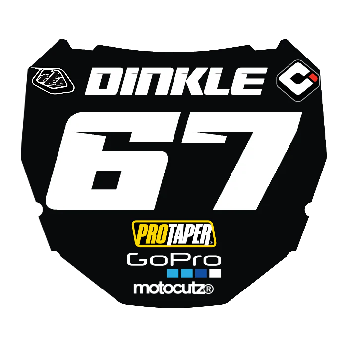 CUSTOM ODI NUMBER PLATE DECAL