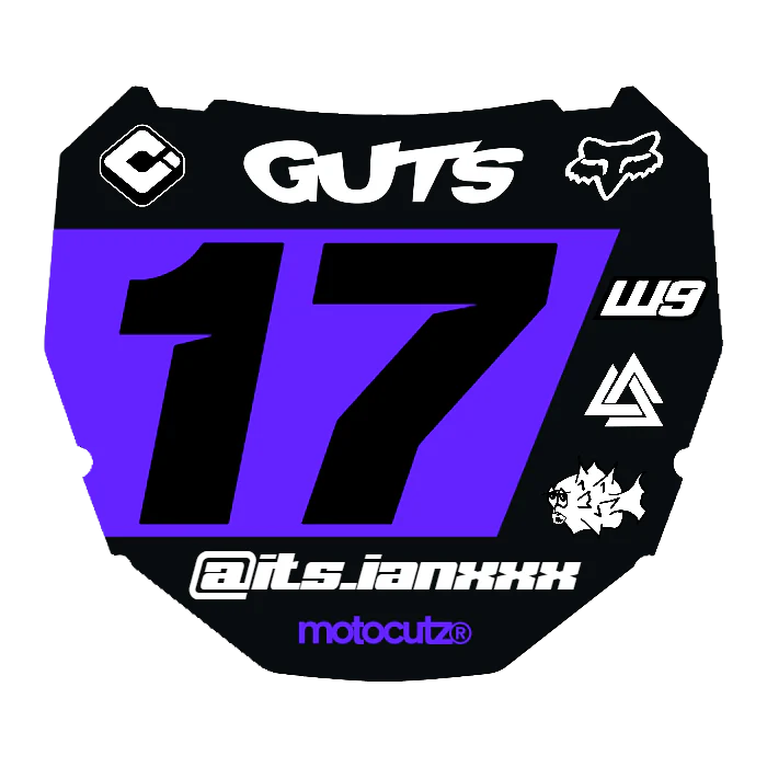 CUSTOM ODI NUMBER PLATE DECAL
