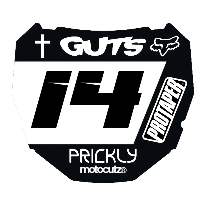 CUSTOM ODI NUMBER PLATE DECAL