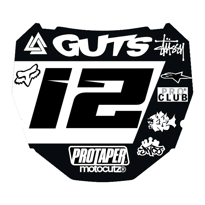 CUSTOM ODI NUMBER PLATE DECAL
