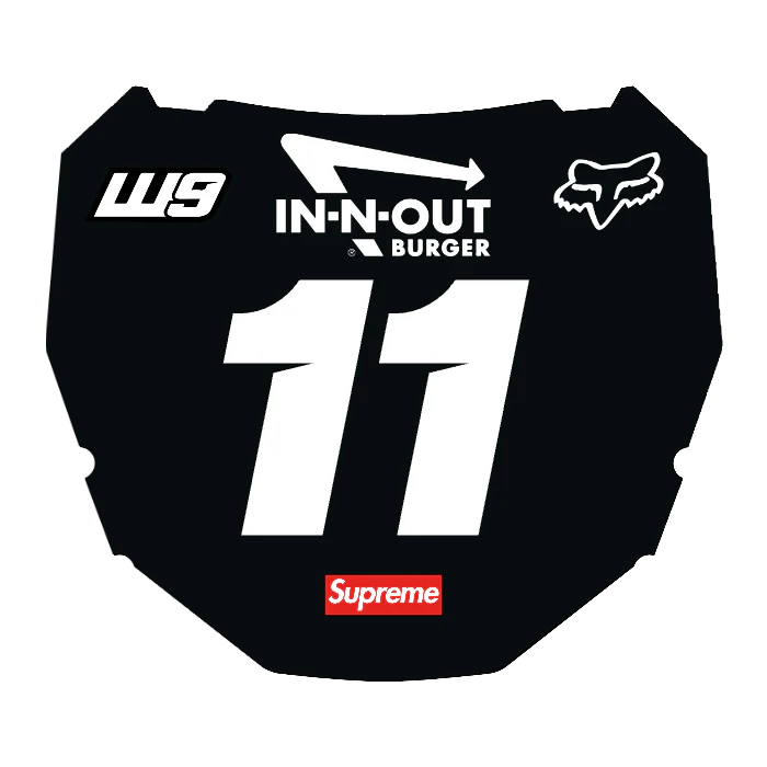 CUSTOM ODI NUMBER PLATE DECAL