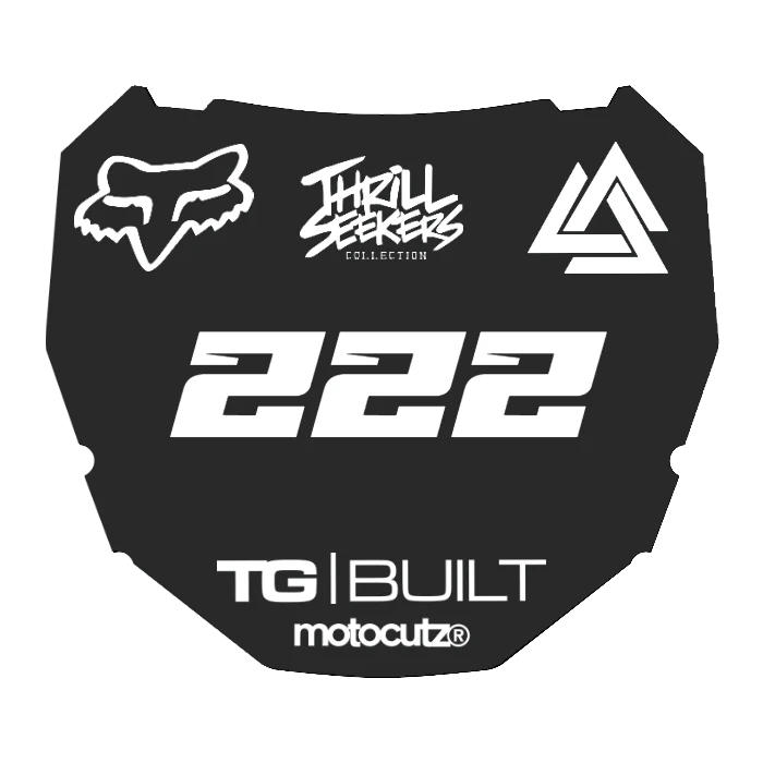 CUSTOM ODI NUMBER PLATE DECAL
