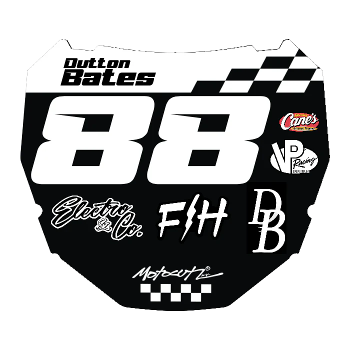 CUSTOM ODI NUMBER PLATE DECAL