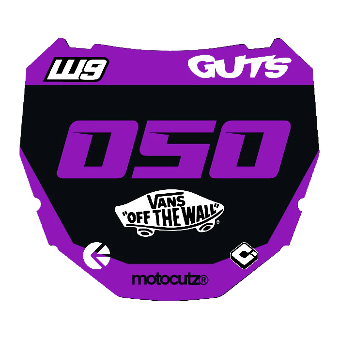 CUSTOM ODI NUMBER PLATE DECAL
