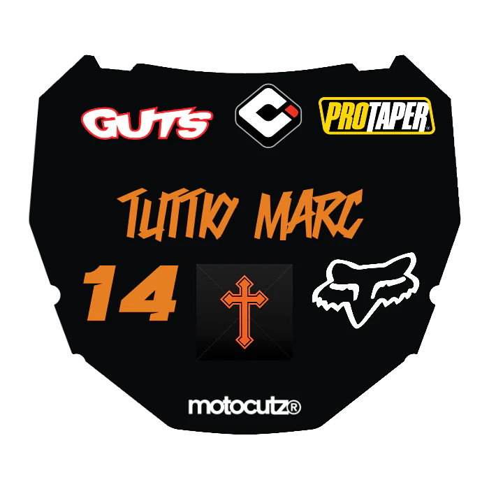 CUSTOM ODI NUMBER PLATE DECAL