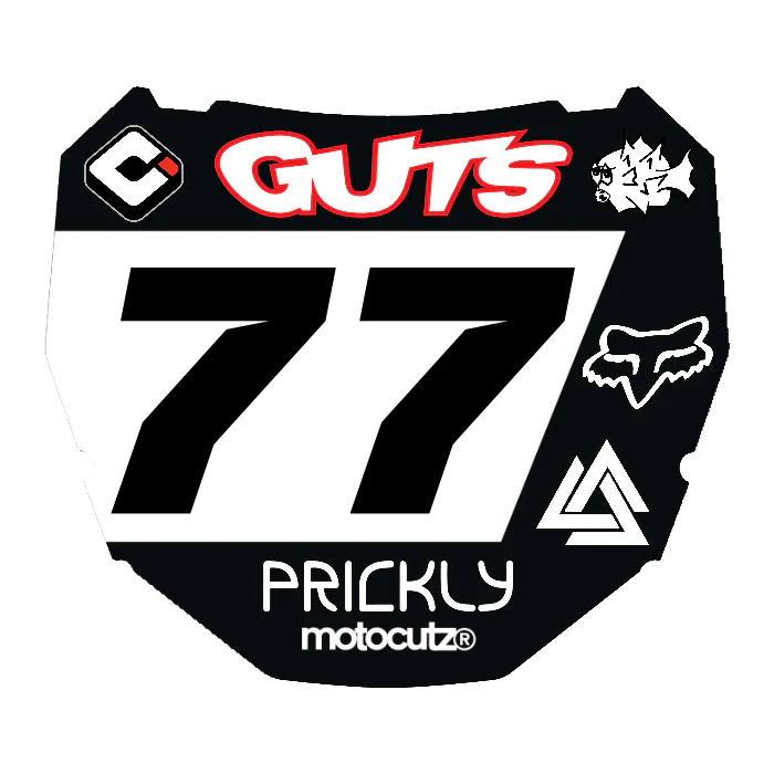 CUSTOM ODI NUMBER PLATE DECAL