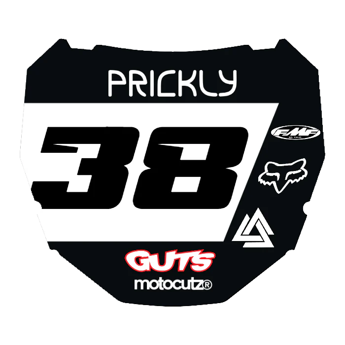 CUSTOM ODI NUMBER PLATE DECAL