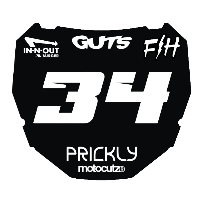 CUSTOM ODI NUMBER PLATE DECAL