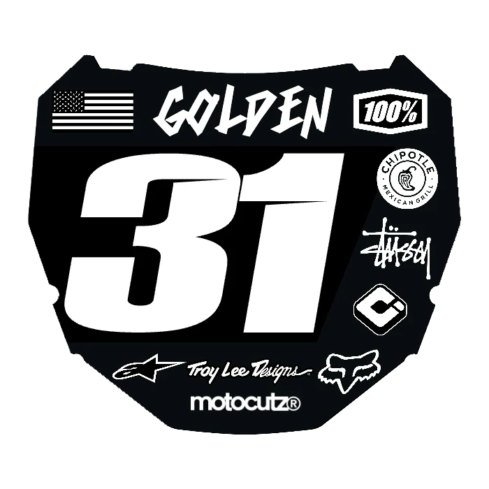CUSTOM ODI NUMBER PLATE DECAL
