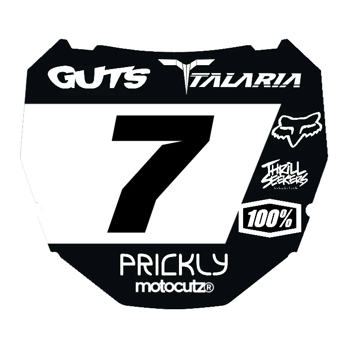 CUSTOM ODI NUMBER PLATE DECAL