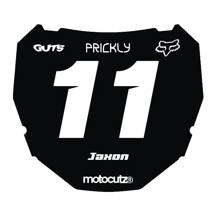 CUSTOM ODI NUMBER PLATE DECAL