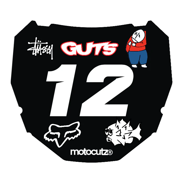 CUSTOM ODI NUMBER PLATE DECAL