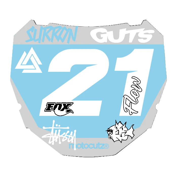 CUSTOM ODI NUMBER PLATE DECAL