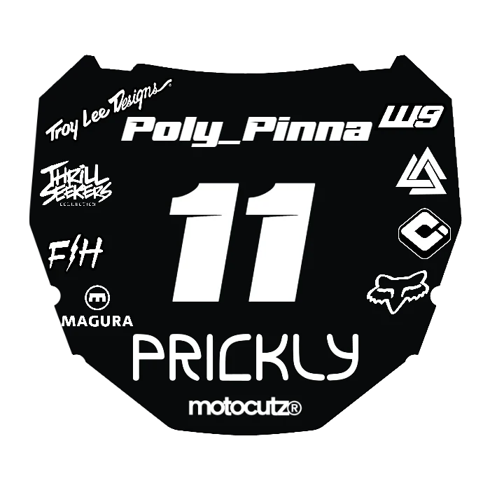 CUSTOM ODI NUMBER PLATE DECAL