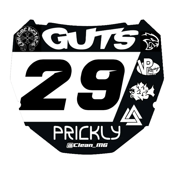 CUSTOM ODI NUMBER PLATE DECAL
