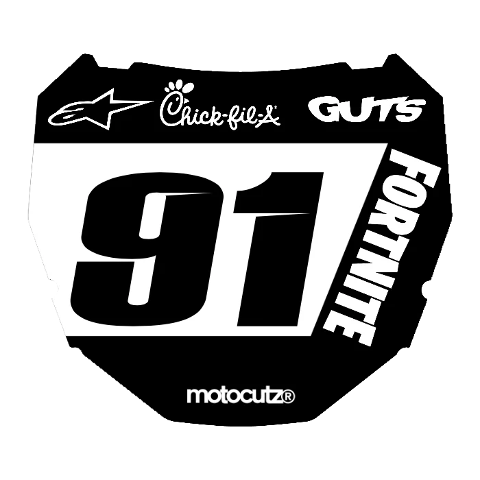 CUSTOM ODI NUMBER PLATE DECAL