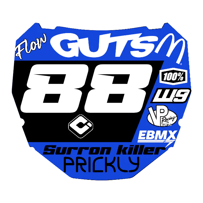 CUSTOM ODI NUMBER PLATE DECAL