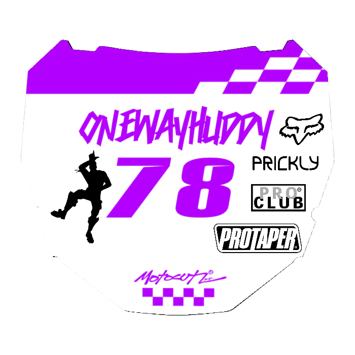 CUSTOM ODI NUMBER PLATE DECAL