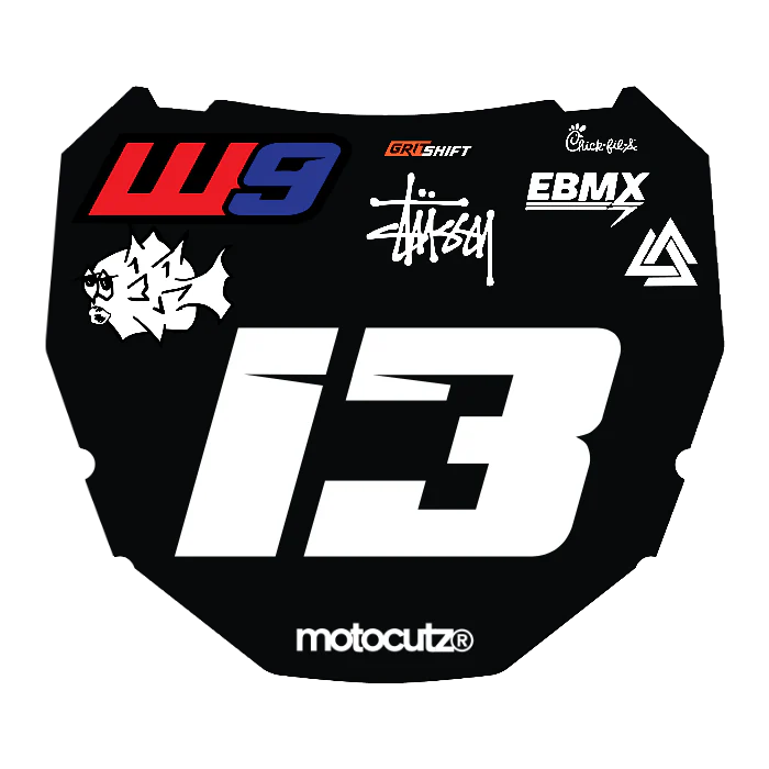 CUSTOM ODI NUMBER PLATE DECAL