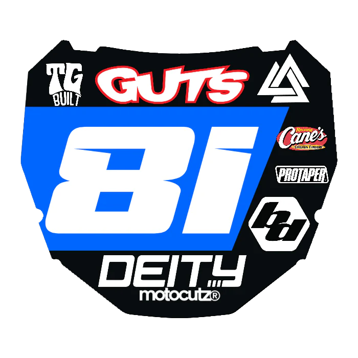 CUSTOM ODI NUMBER PLATE DECAL