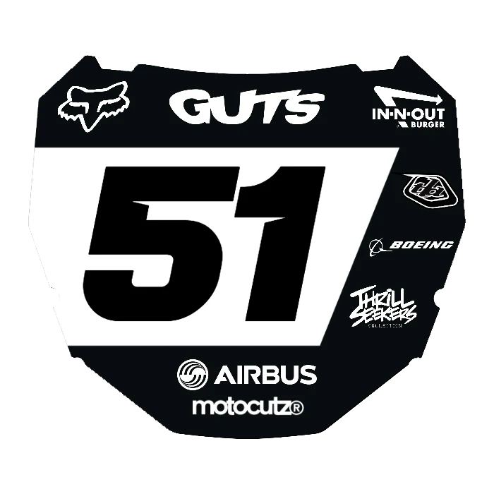 CUSTOM ODI NUMBER PLATE DECAL