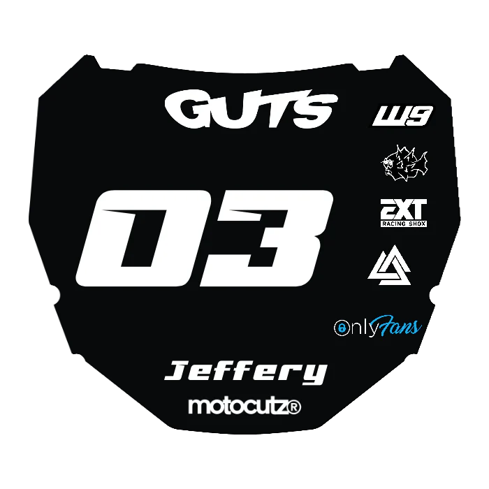 CUSTOM ODI NUMBER PLATE DECAL