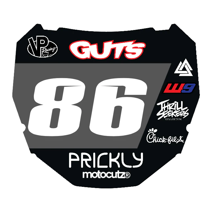 CUSTOM ODI NUMBER PLATE DECAL