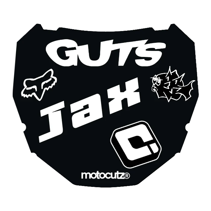 CUSTOM ODI NUMBER PLATE DECAL