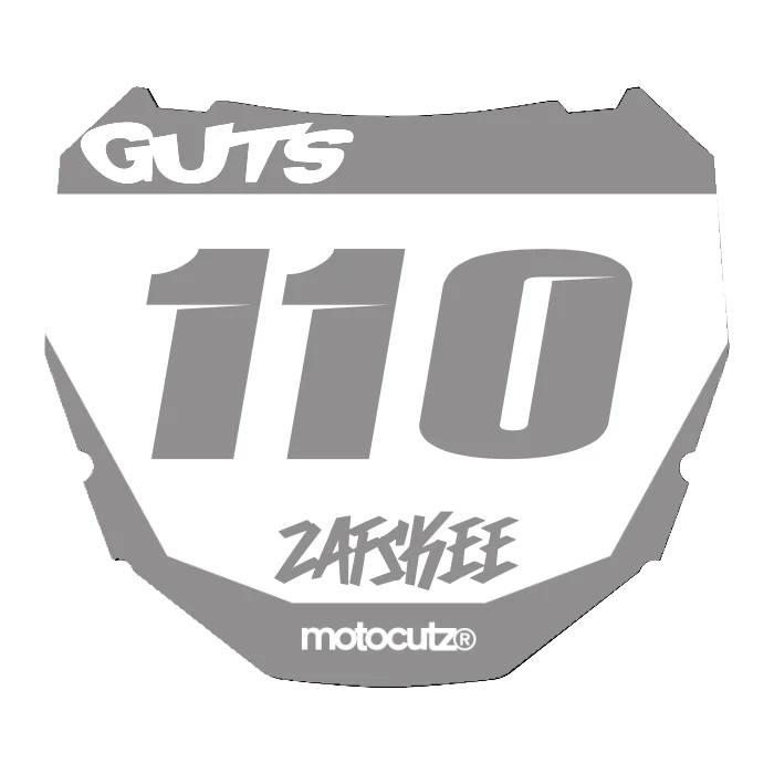 CUSTOM ODI NUMBER PLATE DECAL