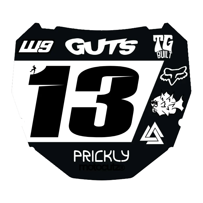 CUSTOM ODI NUMBER PLATE DECAL