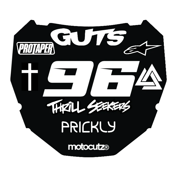 CUSTOM ODI NUMBER PLATE DECAL
