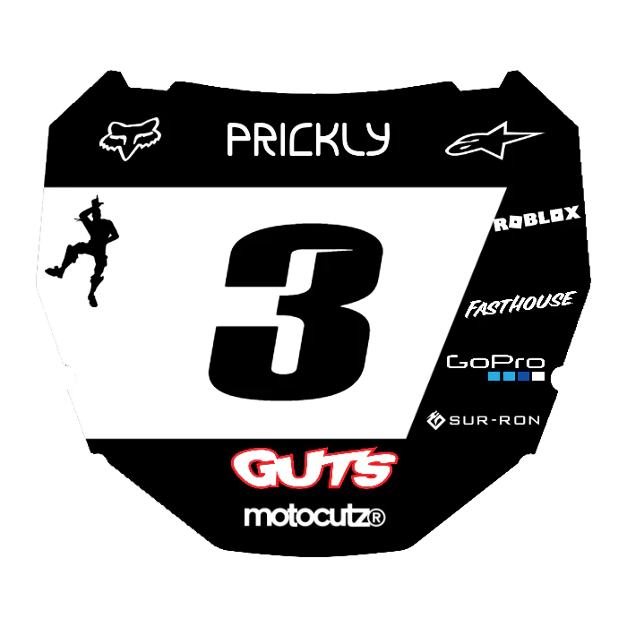 CUSTOM ODI NUMBER PLATE DECAL