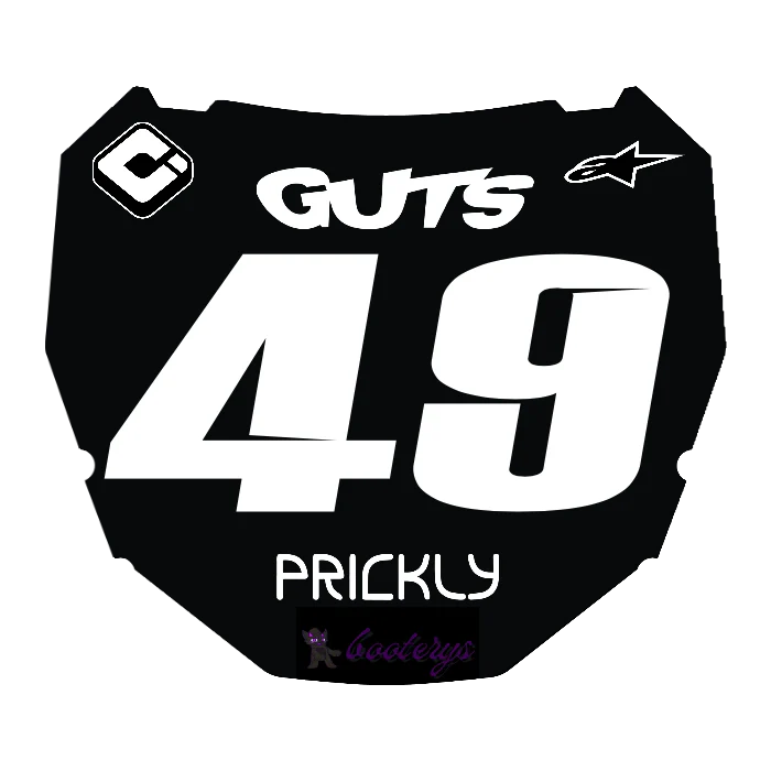 CUSTOM ODI NUMBER PLATE DECAL